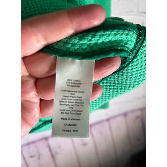 Talbots Womens Textured Green Button-Up Jacket With Pockets Size PL - Picture 8 of 14